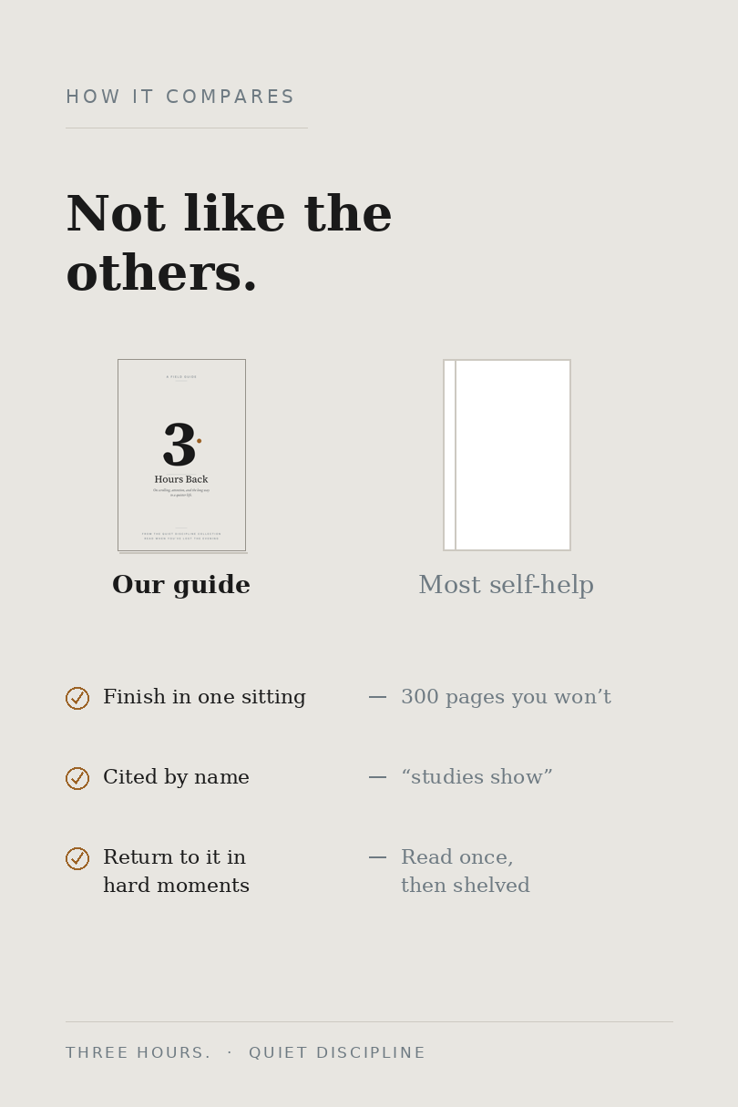 Compared with other self-help